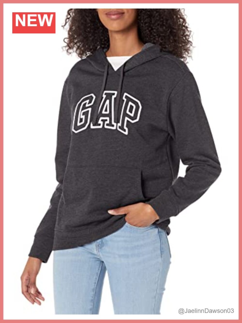 Logo Hoodie Hooded Pull-on Sweatshirt Fleece Pullover with Kanga Pocket